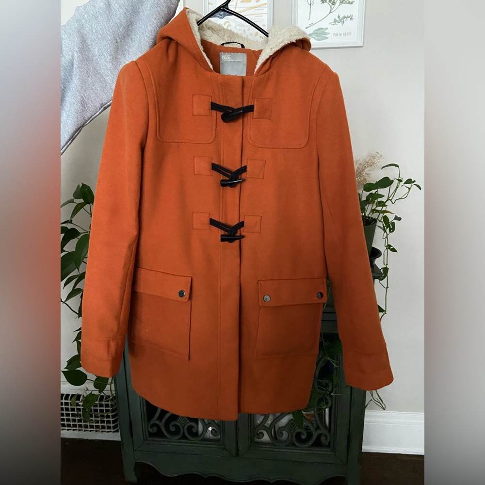 ASOS orange paddington coat